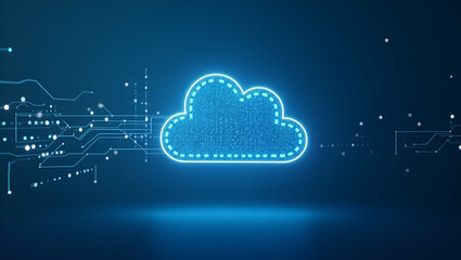 Innovative Cloud Computing Performance Solutions: Empowering Digital Transformation with Resilient Infrastructure and Efficient Resource Utilization in Photo Stock Concept.