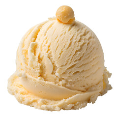 ice cream scup isolated on transparent background