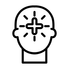 positive thinking Line Icon