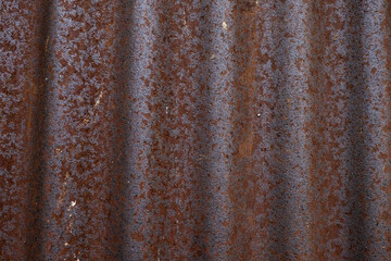 Zinc texture that has rusted and is no longer used. Good for background