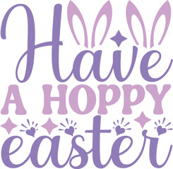 Happy Easter SVG Design Cute Easter Quotes 