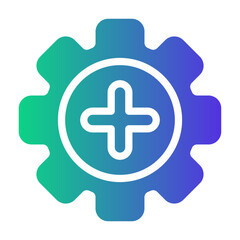 healthy brain Gradient icon