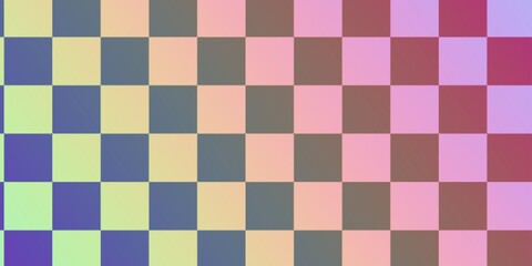 Abstract Checkerboard Pattern with Gradient Colors