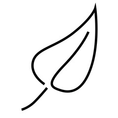 Minimal Leaf Icon