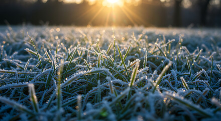 Frozen Sunrise AI Generated