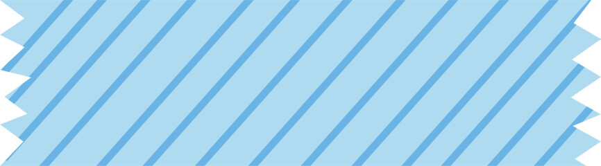 Obraz premium Zigzagging Light Blue Striped Textile Swatch
