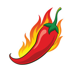 red chilli with firing vector