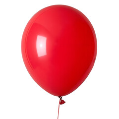 Red balloon isolated on transparent background