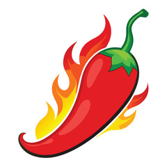red chilli with firing vector