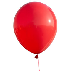 Red balloon isolated on transparent background