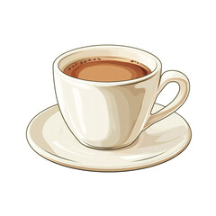 Fototapeta premium Warm Coffee in a Cozy Mug A Relaxing Treat