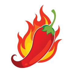 red chilli with firing vector