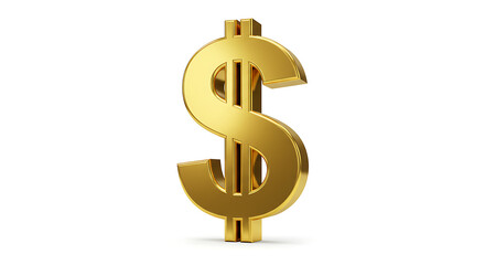 Obraz premium Golden Dollar Sign Illuminating Financial Prosperity and Economic Success