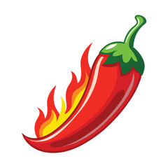 red chilli with firing vector