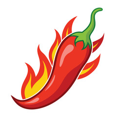 red chilli with firing vector