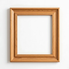 Fototapeta premium blank photo wooden frame isolated simple elegant luxury classic