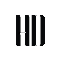 HD monogram logo design letter text name symbol monochrome logotype alphabet character simple logo