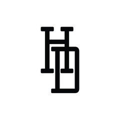 HD monogram logo design letter text name symbol monochrome logotype alphabet character simple logo