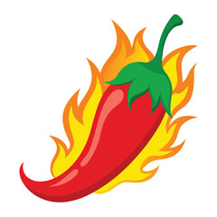 red chilli with firing vector