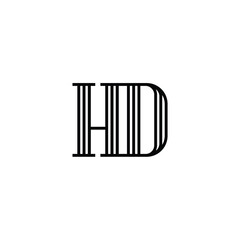 HD monogram logo design letter text name symbol monochrome logotype alphabet character simple logo
