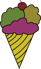 ice cream vector illustration design