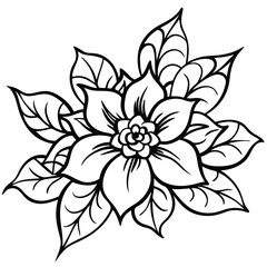 Ornate flower and leaf design