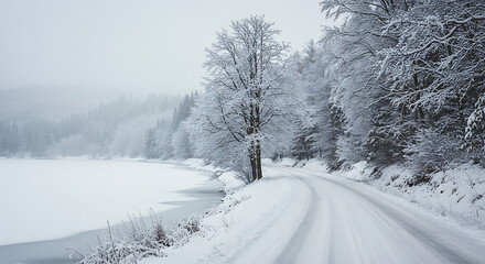 Winter's Silent Embrace AI Generated