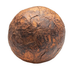 Ancient weathered sphere earthy tones texture detail