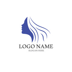 beauty woman logo and vector template