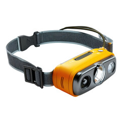 Orange Headlamp with Adjustable Strap for Camping