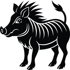 Clean Farm Animal Silhouette Design