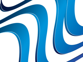 White background digital technology with futuristic gradient blue wavy pattern, cyber nano information, abstract communication, future technology data innovation, internet network speed connection.