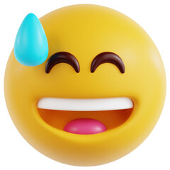 Sweet Smile Face 3D Ilustration	
