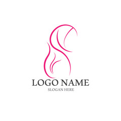 hijab fashion logo and vector template