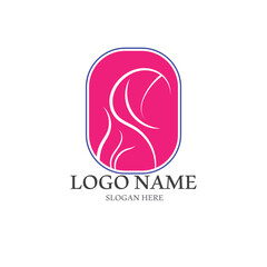 hijab fashion logo and vector template