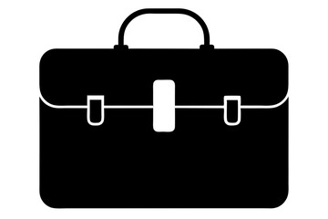 briefcase silhouette vector illustration
