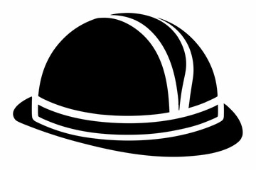 hard hat silhouette vector illustration