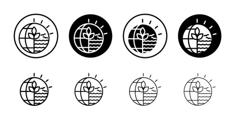 Natural resources icon Flat illustration sign