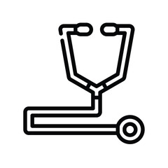 Stethoscope icon design template