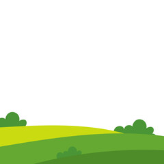 Green Field Illustration