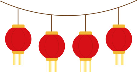 SVG Vector illustration of a red vintage lantern. This classic oil lamp design evokes a nostalgic and warm feeling, perfect for use in retro-themed projects, camping illustrations traditional Asian