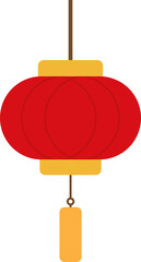 SVG Vector illustration of a red vintage lantern. This classic oil lamp design evokes a nostalgic and warm feeling, perfect for use in retro-themed projects, camping illustrations traditional Asian