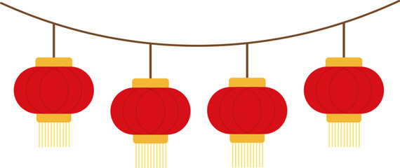 SVG Vector illustration of a red vintage lantern. This classic oil lamp design evokes a nostalgic and warm feeling, perfect for use in retro-themed projects, camping illustrations traditional Asian