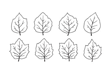 Amaranth leaf line art