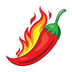 red chilli with firing vector