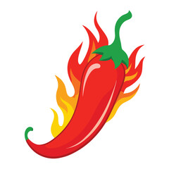 red chilli with firing vector