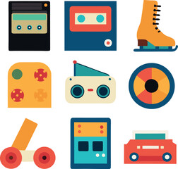 different-road-trip-vector-element-set-