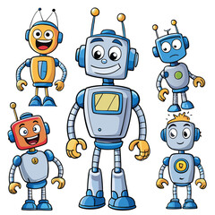 Cute Cartoon Robots