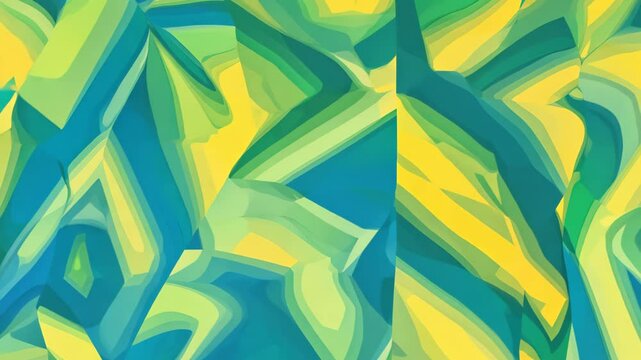 Vibrant Green Argyle Pattern with Fluid Color Gradients For Stylish Background Design