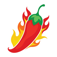 red chilli with firing vector